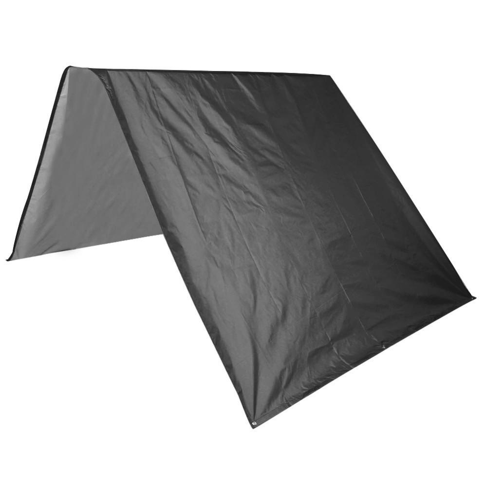 190T Polyester Taffeta Sunshade Awning Canopy for Outdoor Garden Courtyard Patio 132x226cmBlack