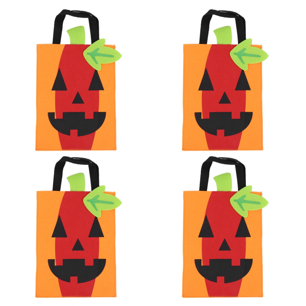 4pcs Halloween Bag Candy Handbag Trick or Treat Sweet Bag Gift Kid Party Supplies Ornament Prop