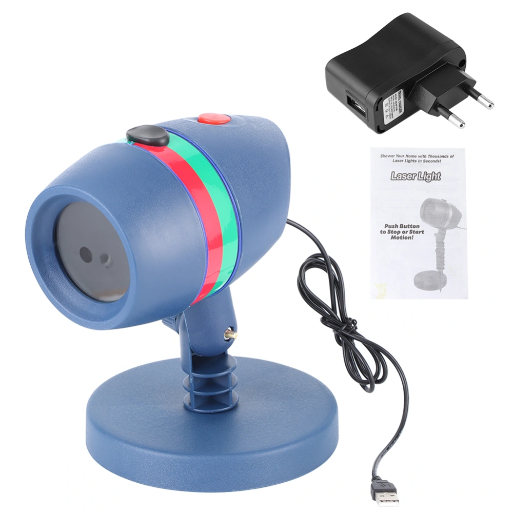 Waterproof Laser Projection Lamp for Outdoor Garden Lawn Christmas Decoration EU Plug 110‑240V