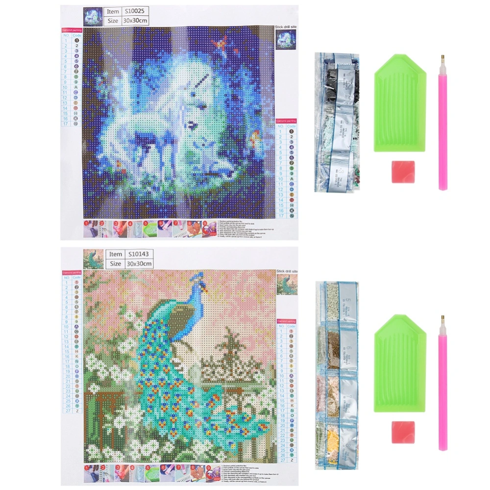 DIY Animal Pattern Diamonds Painting Kit Hand‑made Embroidery Craft Full Drill Paintings Pictures