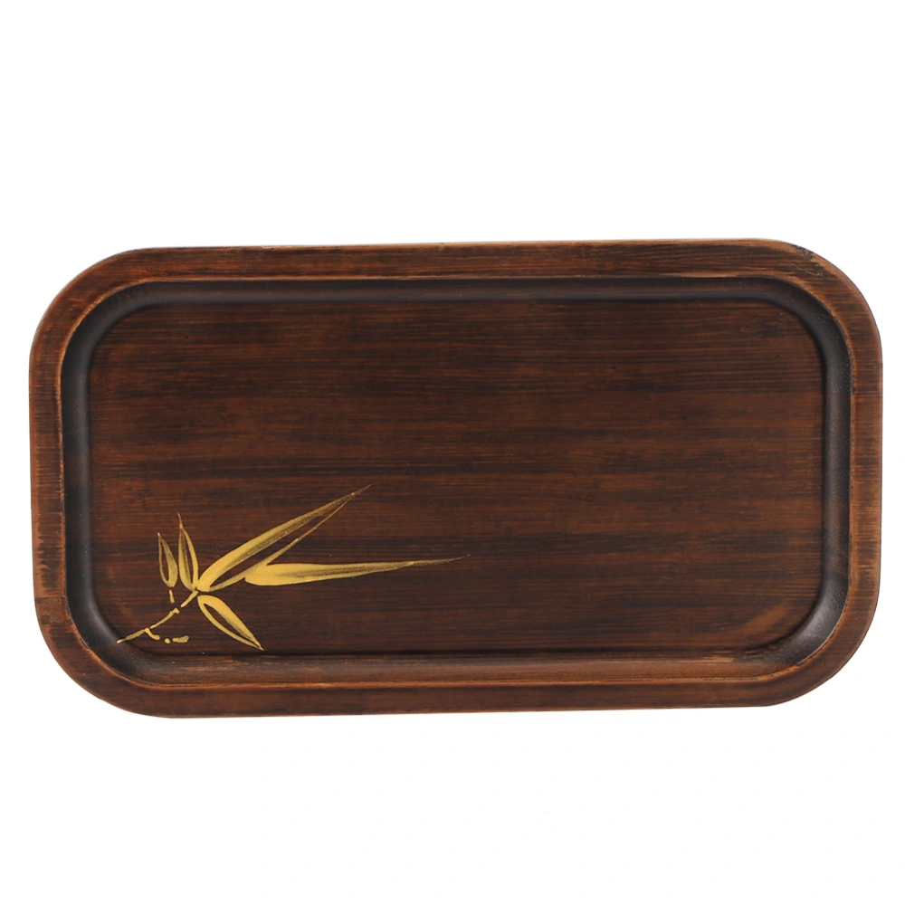 Bamboo Food Serving Plate Rectangular Tea Tray Snack Platter Household Kitchen AccessoryS