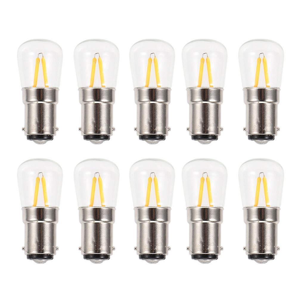 10Pcs B15 1.5W AC230V Dimmable Short Filament Mini LED Light Bulbs for Home Car Lighting