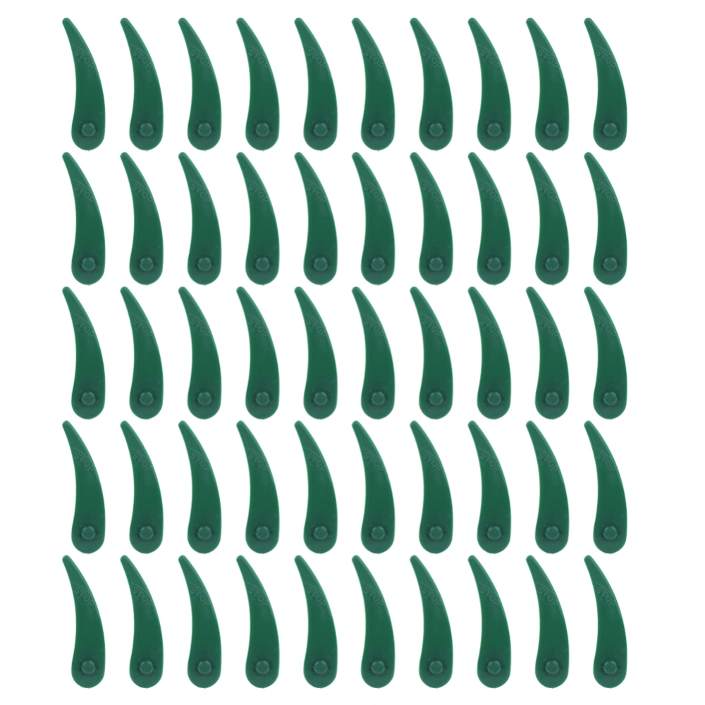 50Pcs Lawn Mower Plastic Blade Replacement Accessories Parts Fit for ART 23‑18 Li/26‑18Li