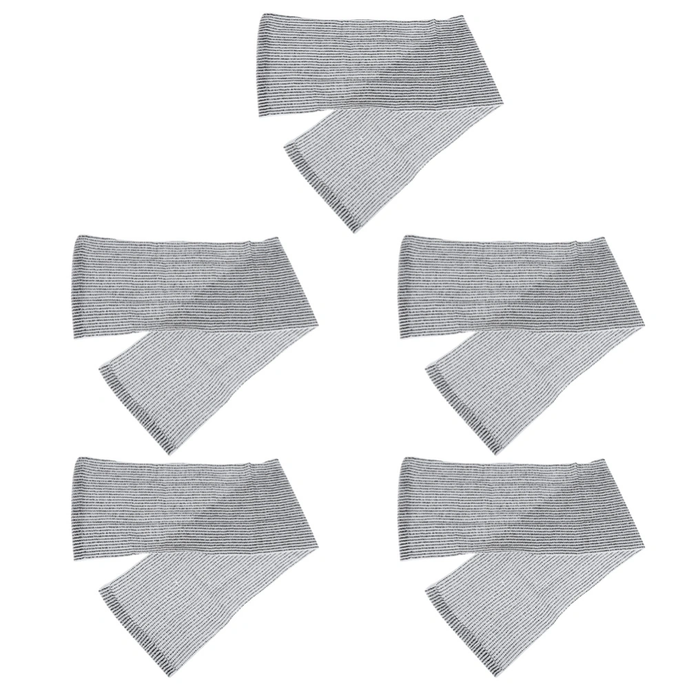 5Pcs Soft Shower Bath Towel Skin Exfoliating Scrubber for Body Cleaning Bathing Supply Gray