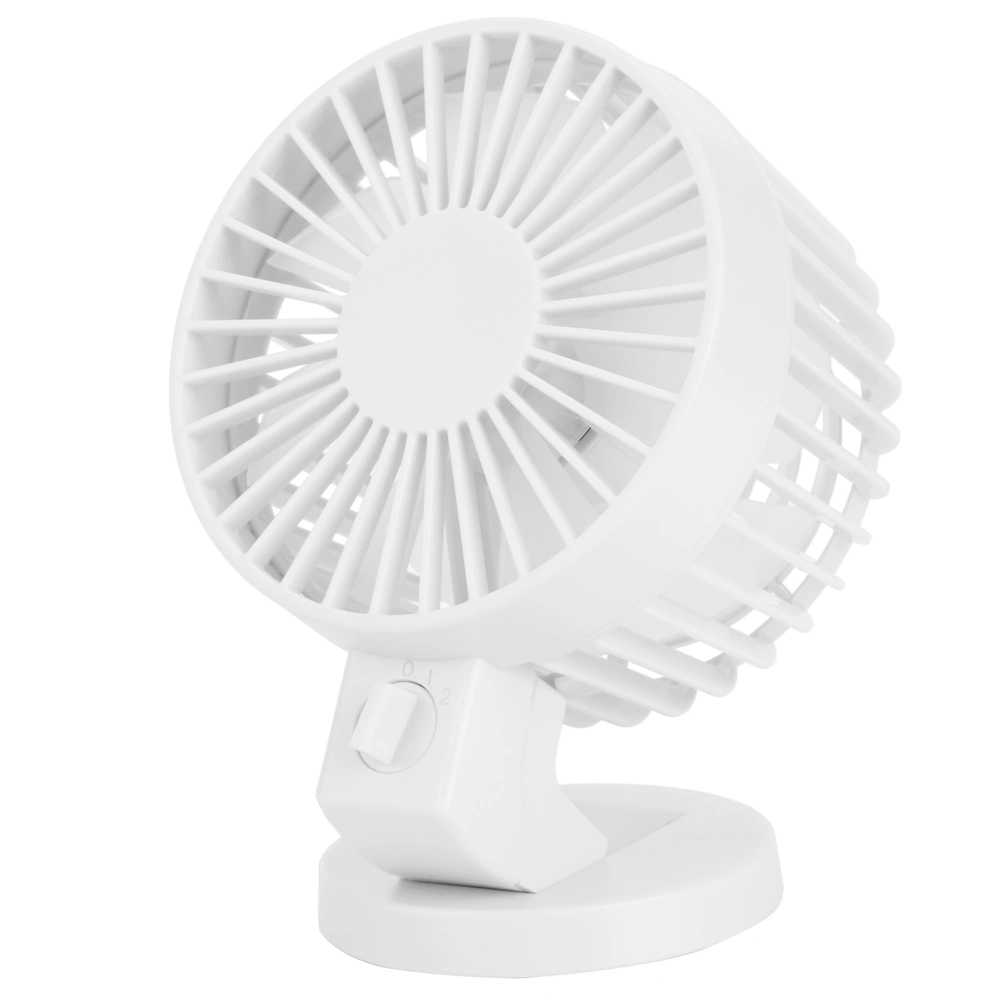 Portable Mini Desk Fan USB Ultra Quiet Fan 45° Adjustment for Home Office DesktopWhite