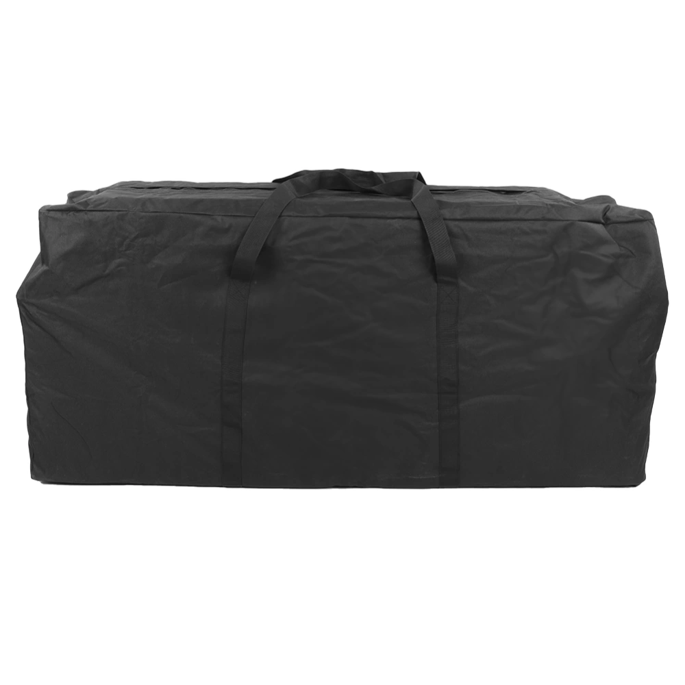 Black 600D Oxford Cloth Outdoor Waterproof Dust&#8209;Proof Furniture Storage Bag 122x39x55cm