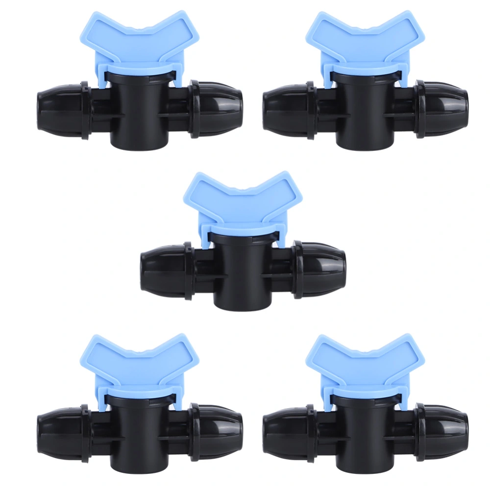 5Pcs Plastic Drip Irrigation Switch Valve Gate Valves for Garden Greenhouse Patio Lawn