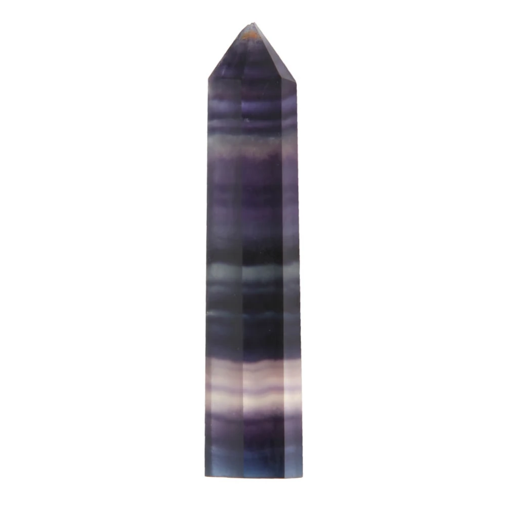 Single Pointed Coloful Fluorite Crystal Pillar Healing Meditation Crystal QuartzZZ0220