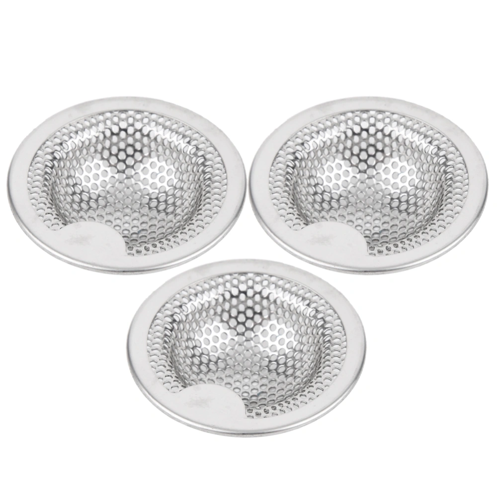 Stainless Steel Sink Strainer Anti&#8209;Clogging Waste Plug Stopper Filter Basket Catcher Kitchen Tool(S )