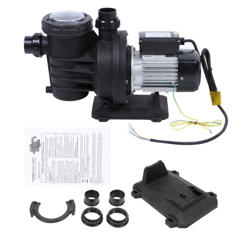 Swimming Pool Filter Water Pump Suction Sewage Circulating Centrifugal Pump 1.5HP 220V