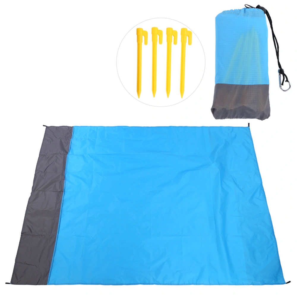 1.4x2m Blue Camping Mattress Waterproof Beach Blanket Portable Outdoor Picnic Supplies