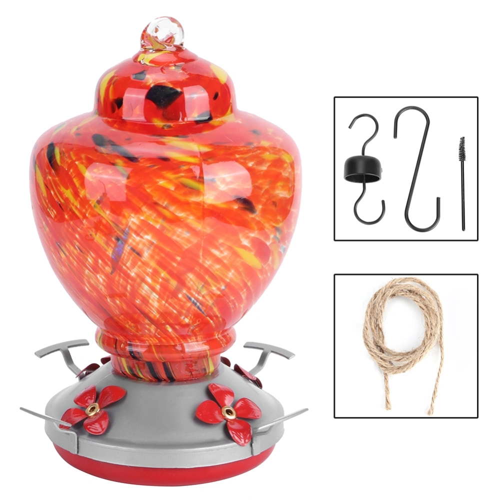 Courtyard Colorful Painting Bird Feeder Water Feeding Tool Equipment for Hummingbirds UseType A