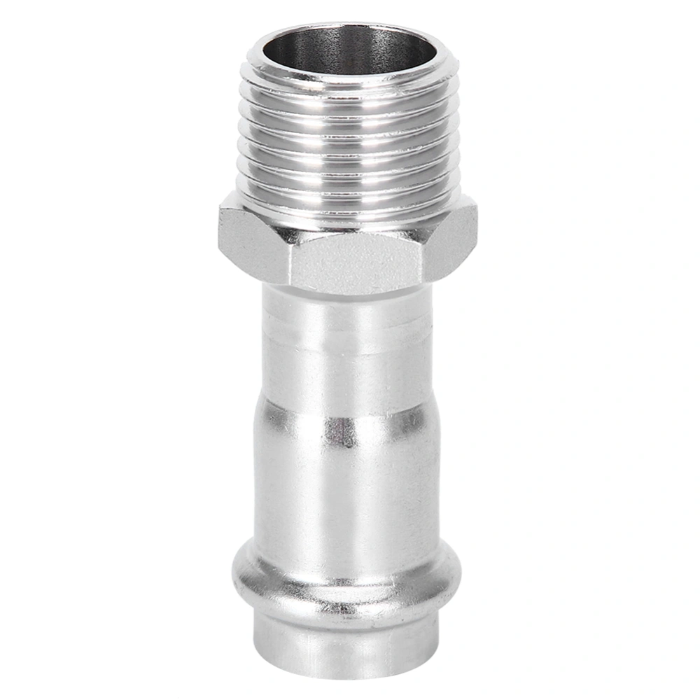 Stainless Steel 3/4 DN20 Male Thread Pipe Connector Adapter Threaded Fittings Accessories