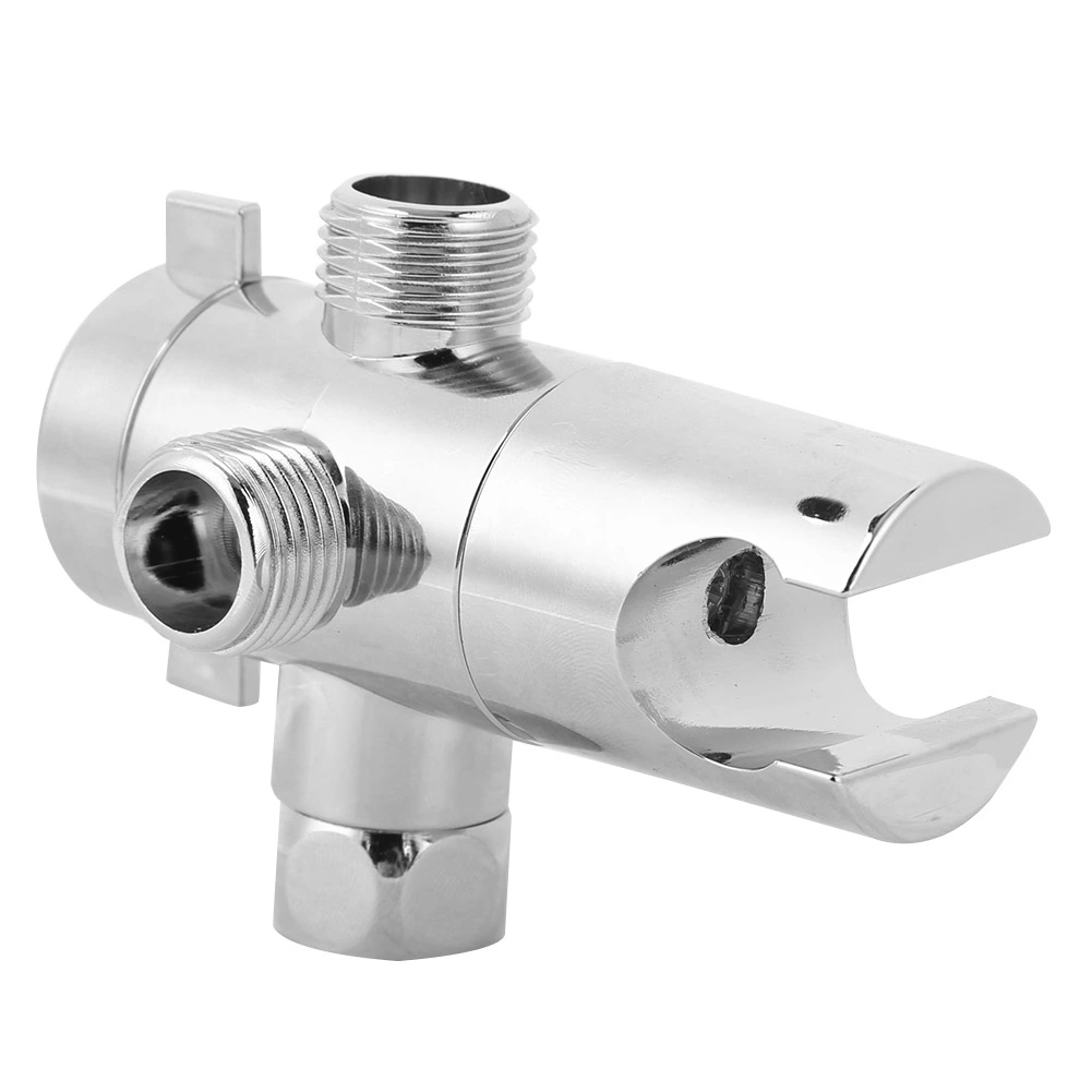 Multifunction G1/2 3‑Way Bath Shower Diverter Valve with Shower Head Holder Bathroom Accessory(Type 1 )