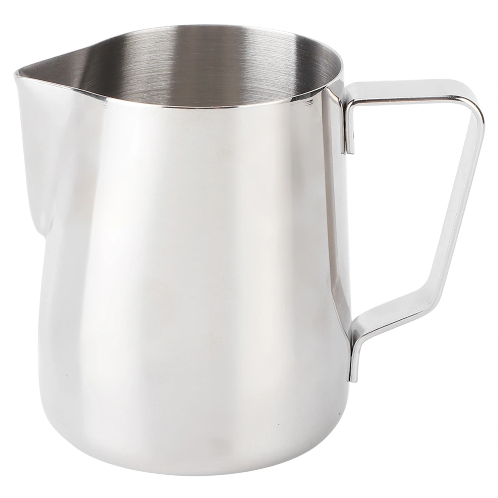 Stainless Steel Milk Frothing Cup Art Pitcher Coffee Latte Jug Mug for Home Coffee Shop Use600ML