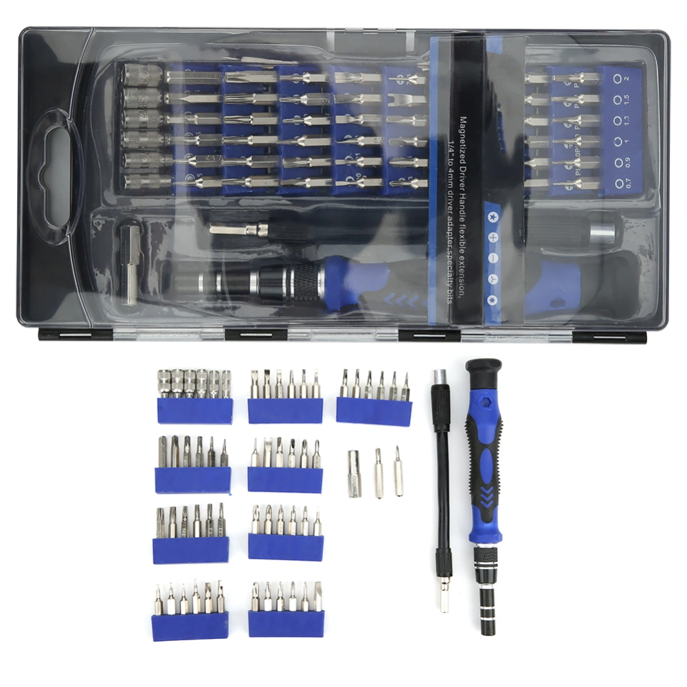 56 in 1 Multifunctional Screwdriver Set Screwdriver Bit Kit for Mobile Glasses Phone Repairing