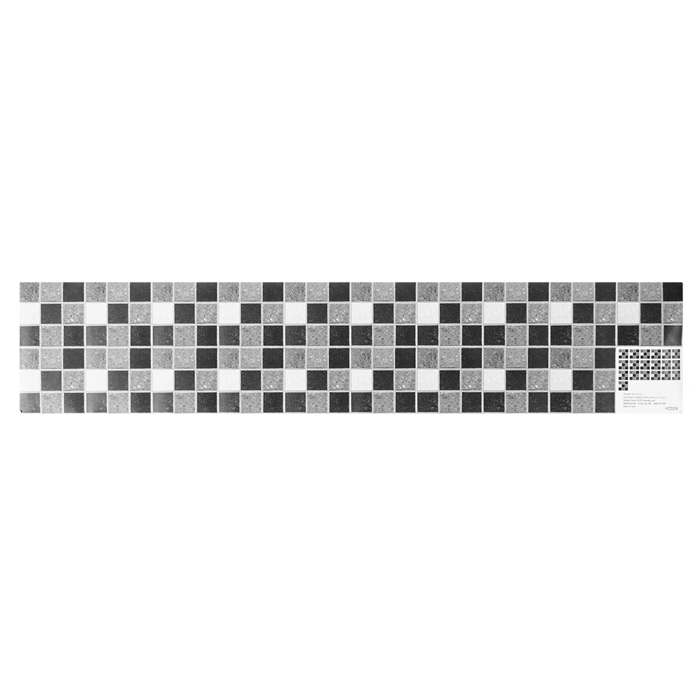 PVC Ceramic Tile Wall Sticker Self‑Adhesive Wallpaper for Home Kitchen Background Decoration