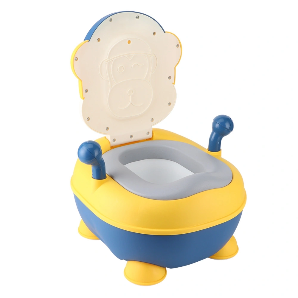 Cartoon MonkeyShaped Children Potty Training Seats Portable Baby Toilet Bathroom Supply Yellow