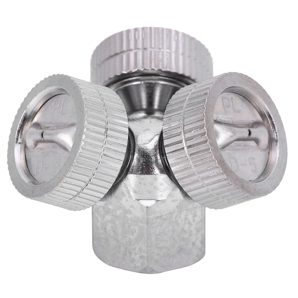 G3/8in Female Thread Three Head Misting Spray Nozzle Garden Sprinklers Irrigation Fitting