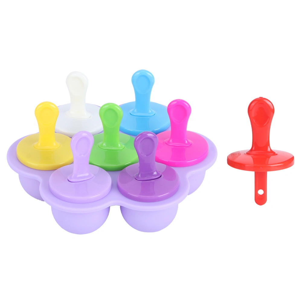 Household Reusable Silicone Ice Cream Molds DIY Making Mold Tool Kitchen SuppliesPurple