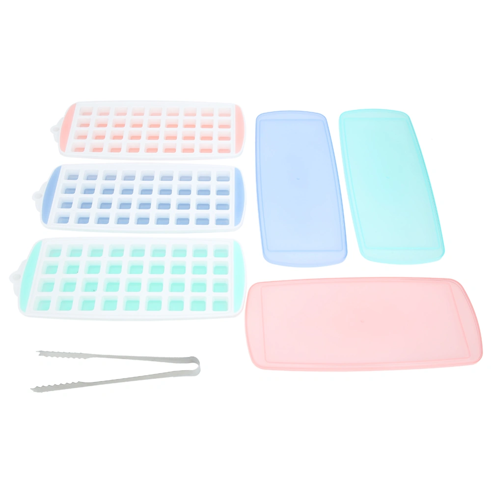 36 Grids Ice Trays Flexible Ice Cubes Mold Maker with Lid for Kitchen DIY Making Tool