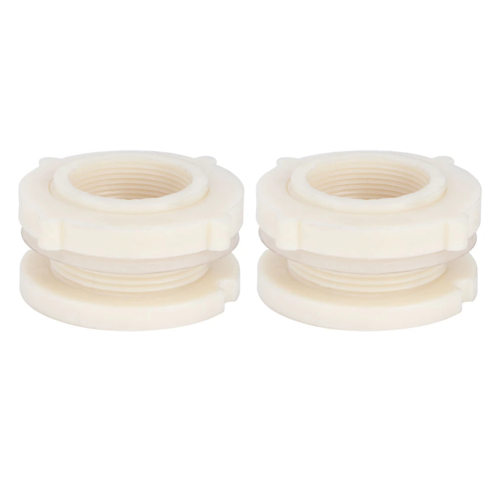 2Pcs G1-1/2 DN40 Water Tower Tanks Bulkhead Fitting Adapter for Farm Aquariums Fish Tanks