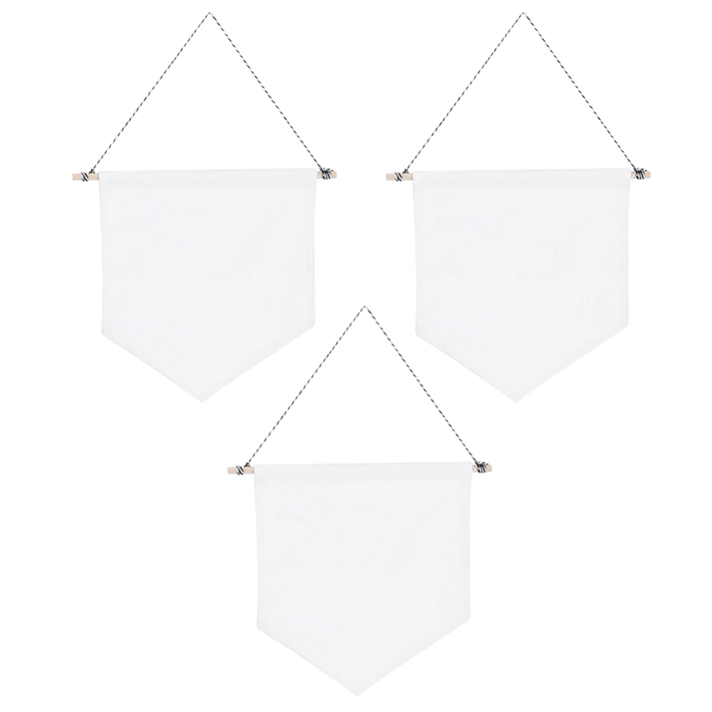 3PCS Pin Wall Display Banners Blank Hanging Organizer for Badge Brooch Collections Home DecorationWhite S