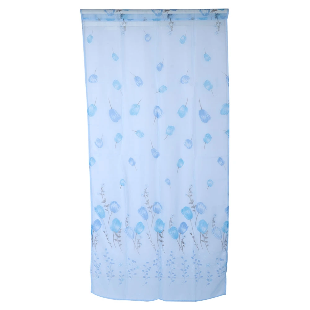 1x2m Window Sheer Elegant Window Voile Curtains for Balcony Rooms DecorationBlue