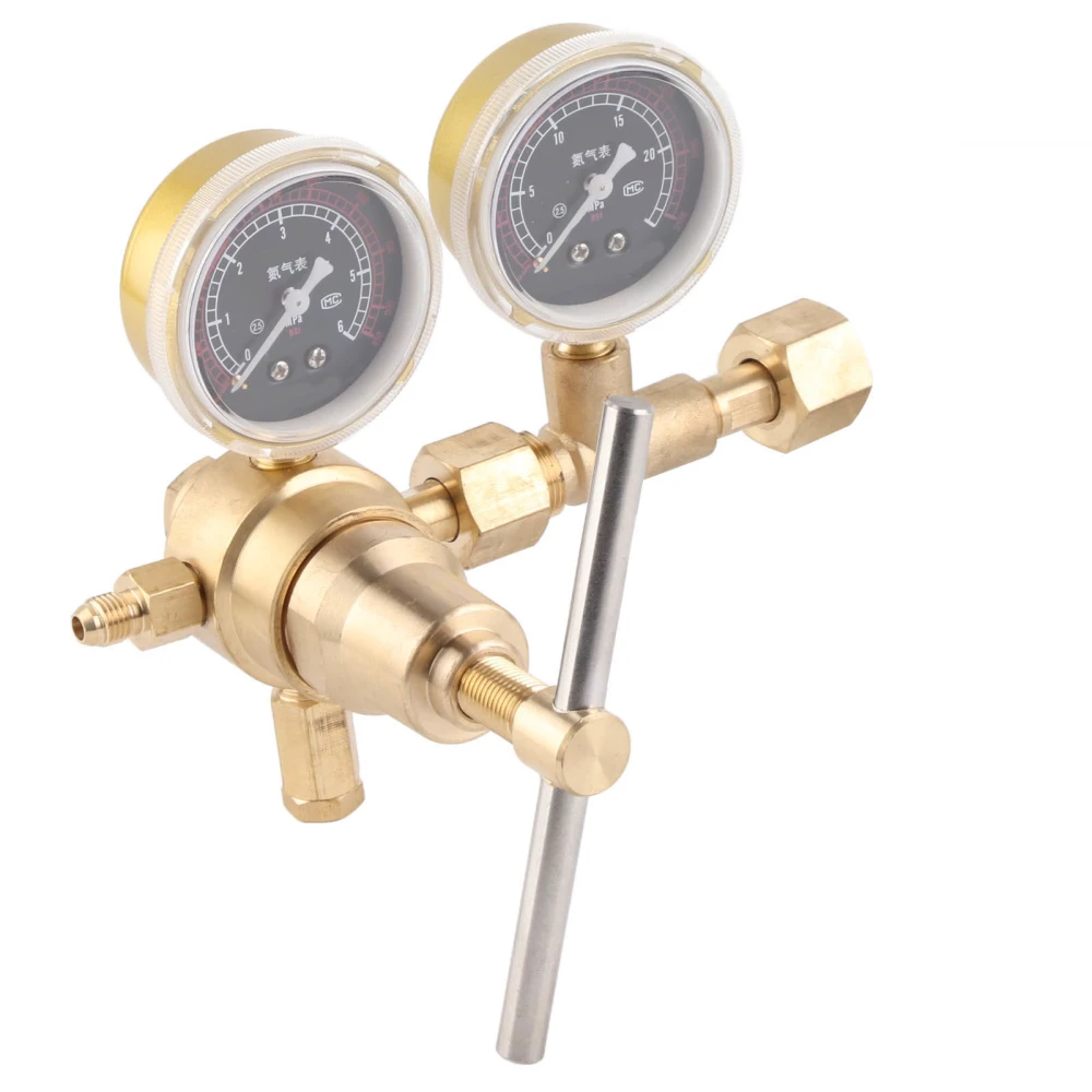 60kg Brass Nitrogen Regulator Pressure Gauge Nitrogen Pressure Reducer Reducing Valve