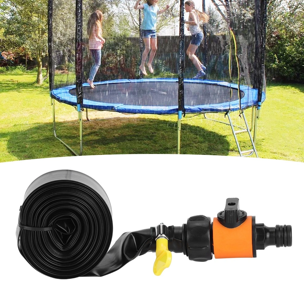 Trampoline Water Sprinkler Hose Garden Cooling Watering Tool Children Summer Outdoor Water Toy8m