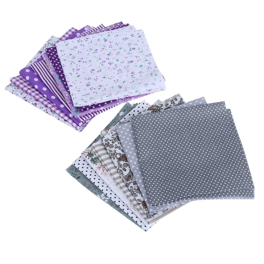 25x25cm 14Pcs Various Beautiful Printed Pattern Cotton Cloth Sewing Fabric DIY Material