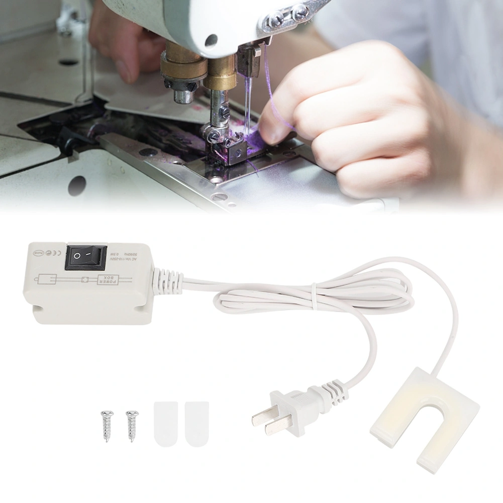 LED Sewing Machine Light U shaped Energy Saving Sewing Working Table Light US Plug 110V-250V