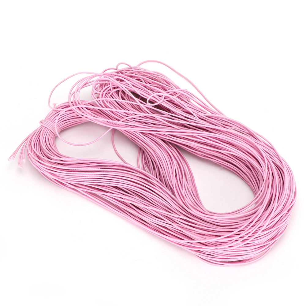 1.5mm 100m Elastic Stretch Round Beading Cord String Rope for DIY Jewelry MakingLight Pink