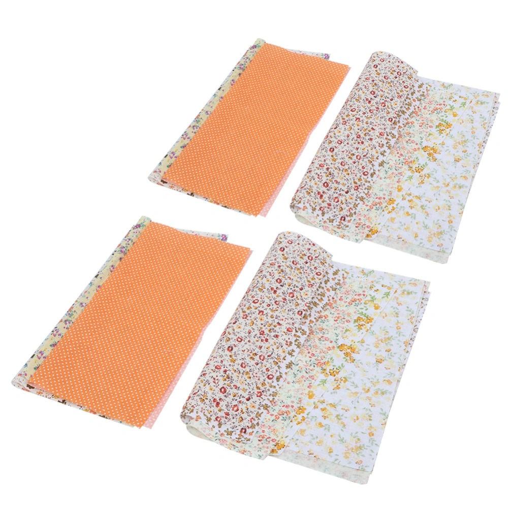 2 Bags Cotton Fabric DIY Printed Cloth Sewing Quilting Fabrics for Needlework