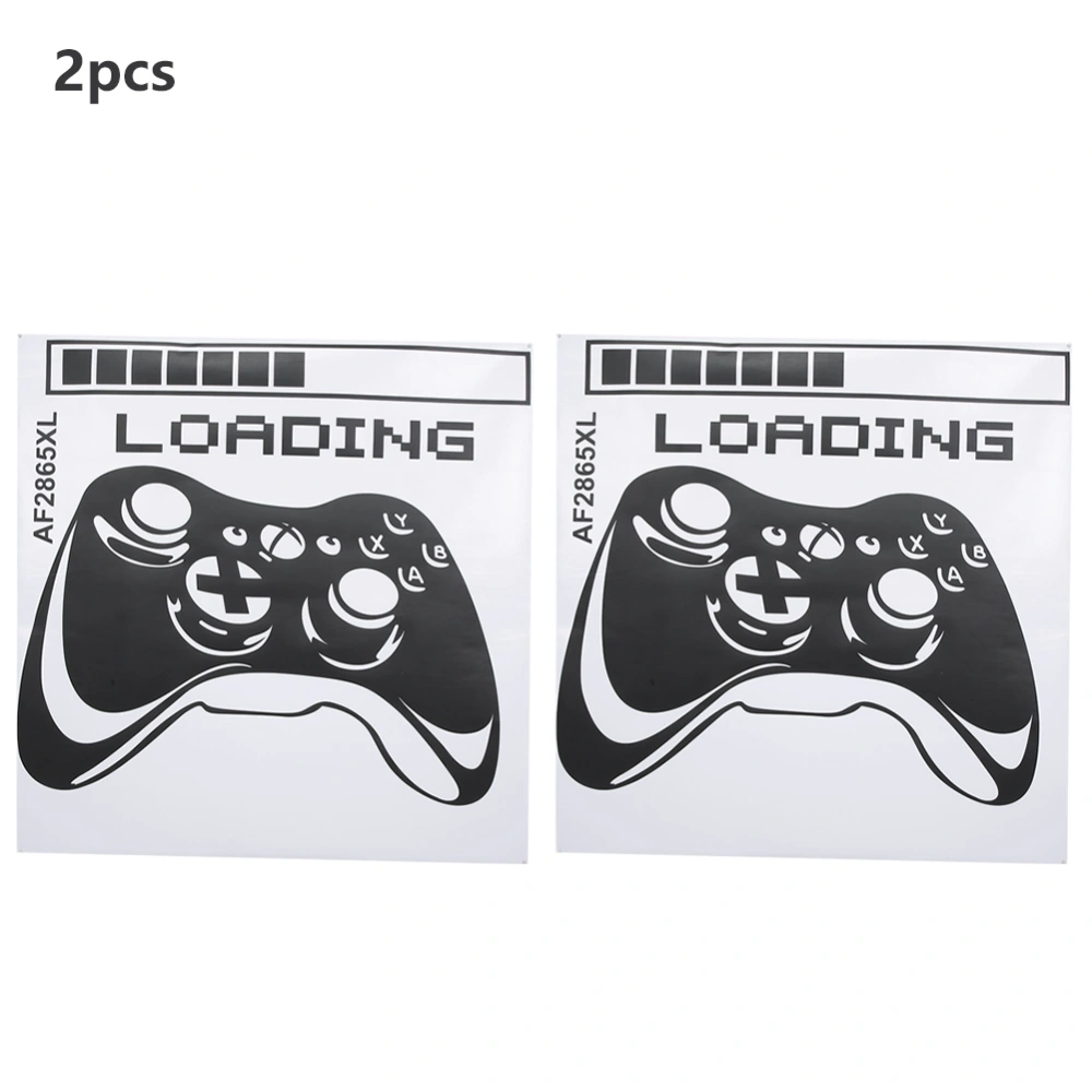 2Pcs Loading Gaming Machine Pattern Decorative Wall Sticker for Home Internet Bar Decoration