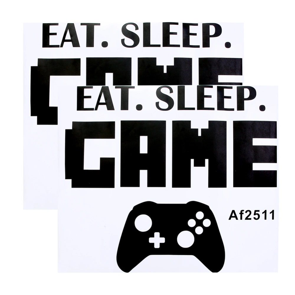 Removable EAT SLEEP GAME Letter Wall Sticker DIY Wall Decal Decor Home Bedroom Decoration