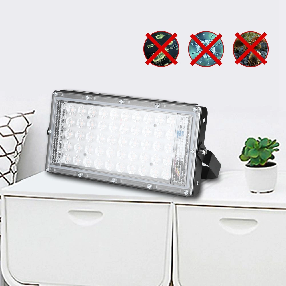 50W 110V UV LED Light Portable Ultraviolet Light Mites Removal Lamp for Home Office