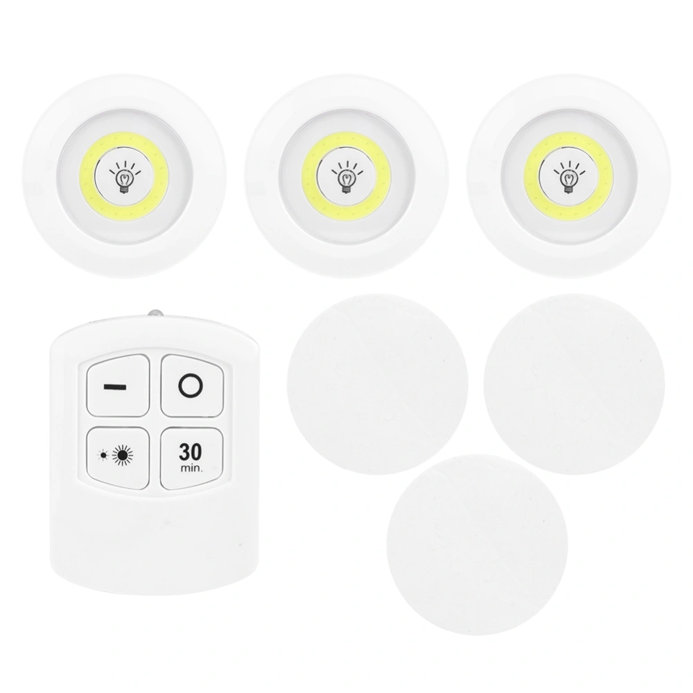 Remote Control LED Under Cabinet Light Dimmable COB Night Light for Kitchen Wardrobe Closet