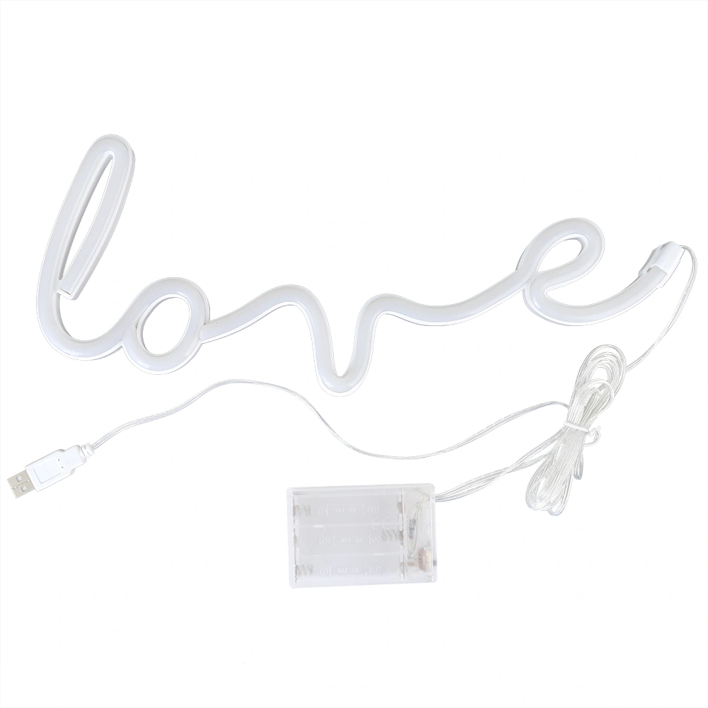 Stylish Unique English Letter Shape LED Light Wall Decoration for Wedding Home Party