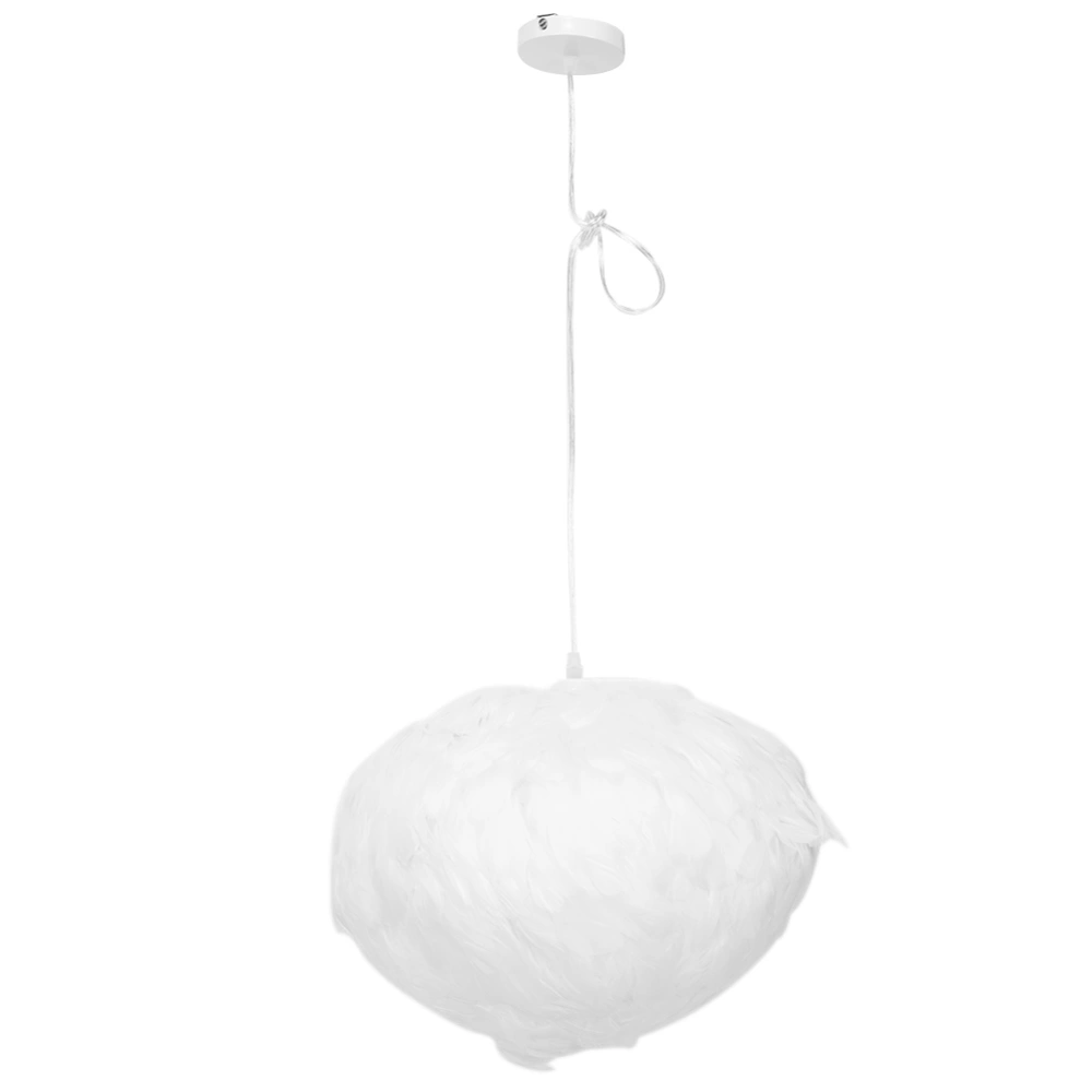 Nordic Simple Feather Chandelier Pendant Lamp Ceiling Light for Bedroom Living Room Decor 220V