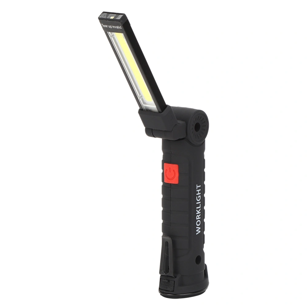 Portable LED Flashlight Torch with Magnet USB Rechargeable Working Lamp