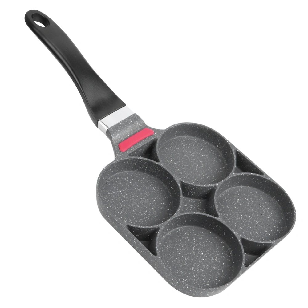 Kitchen Breakfast Pancake Cooking Pan Aluminum Frying Pan Mold for Egg Hamburger with Handle(Open Fire Type )