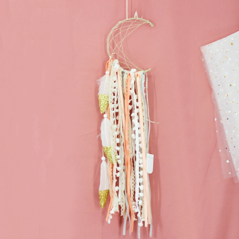 Unique Moon Decor Dream Catcher Night Light Bedroom Wall Hanging Ornament Girl Birthday Gift