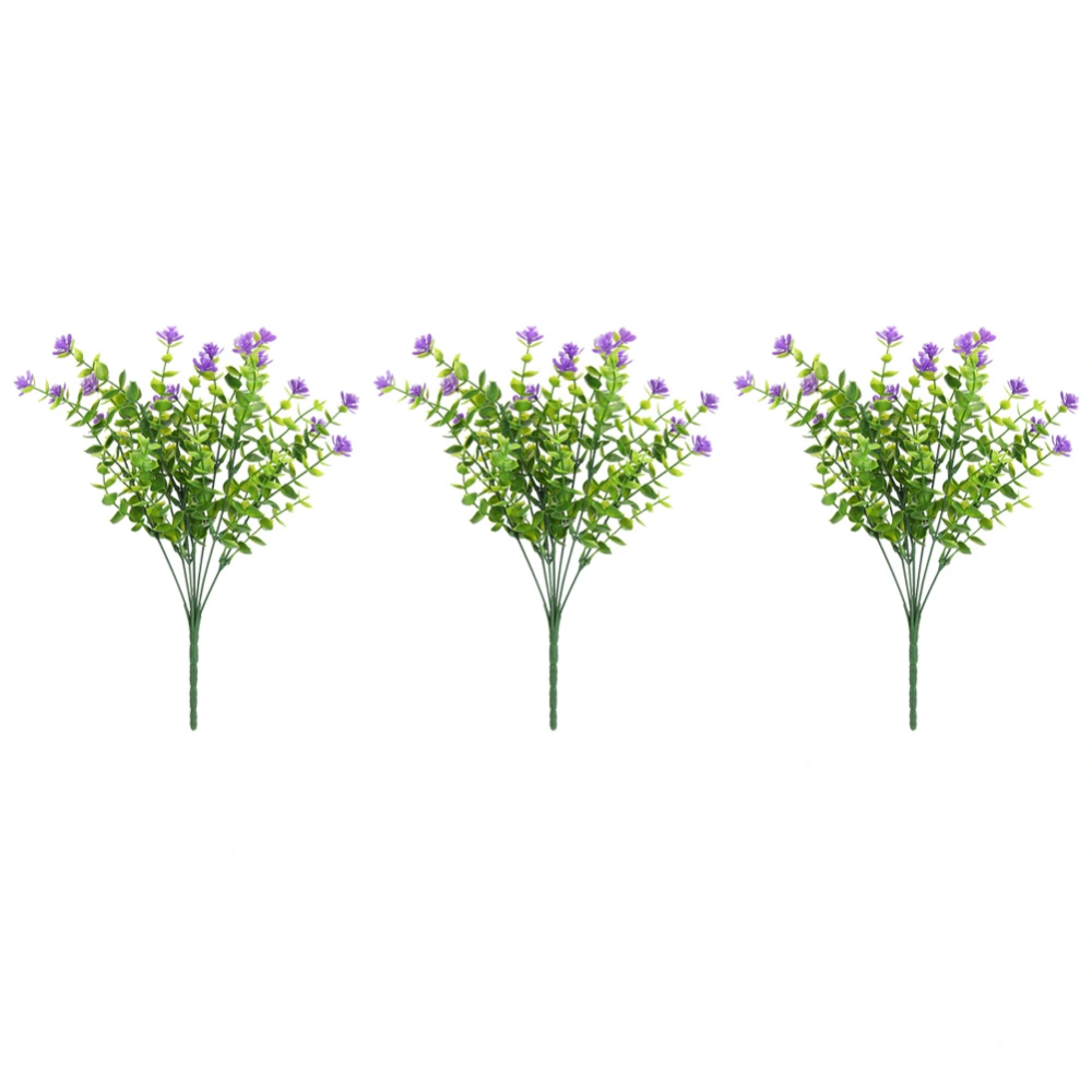 Outdoor Artificial Fake Flower Bouquet for Home Garden Wedding Decoration Props AccessoriesPurple