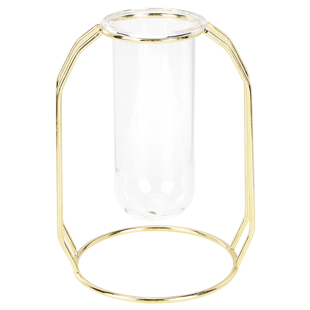 Transparent Hydroponic Plant Vases Flower Pot Tabletop Home DecorationsGold