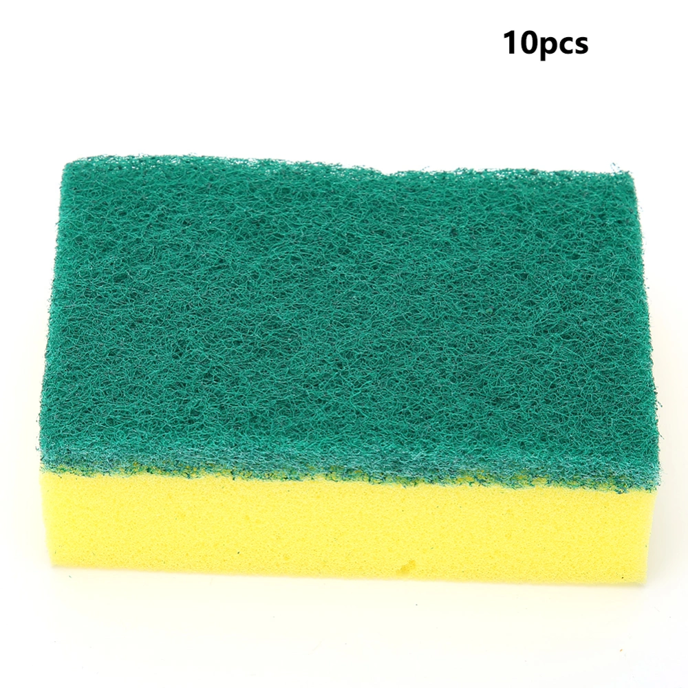 10pcs Kitchen Dish Bowl Washing Sponge Cleaner Cleaning Cloth Rags 10x7x3cm