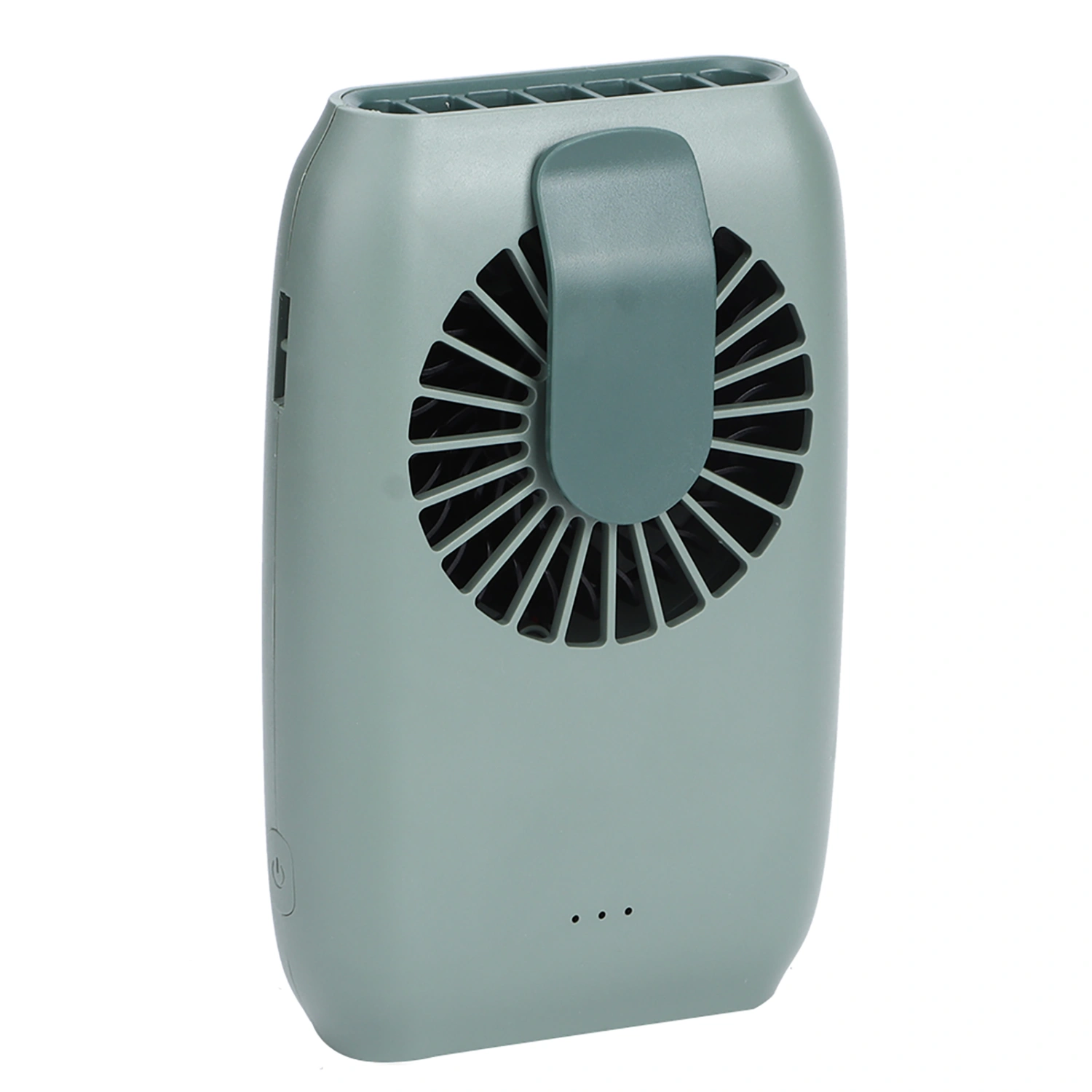 5V USB Powered Portable Mini Fan Hanging Waist Wrist Desktop Fan for Home Outdoor SportsGreen