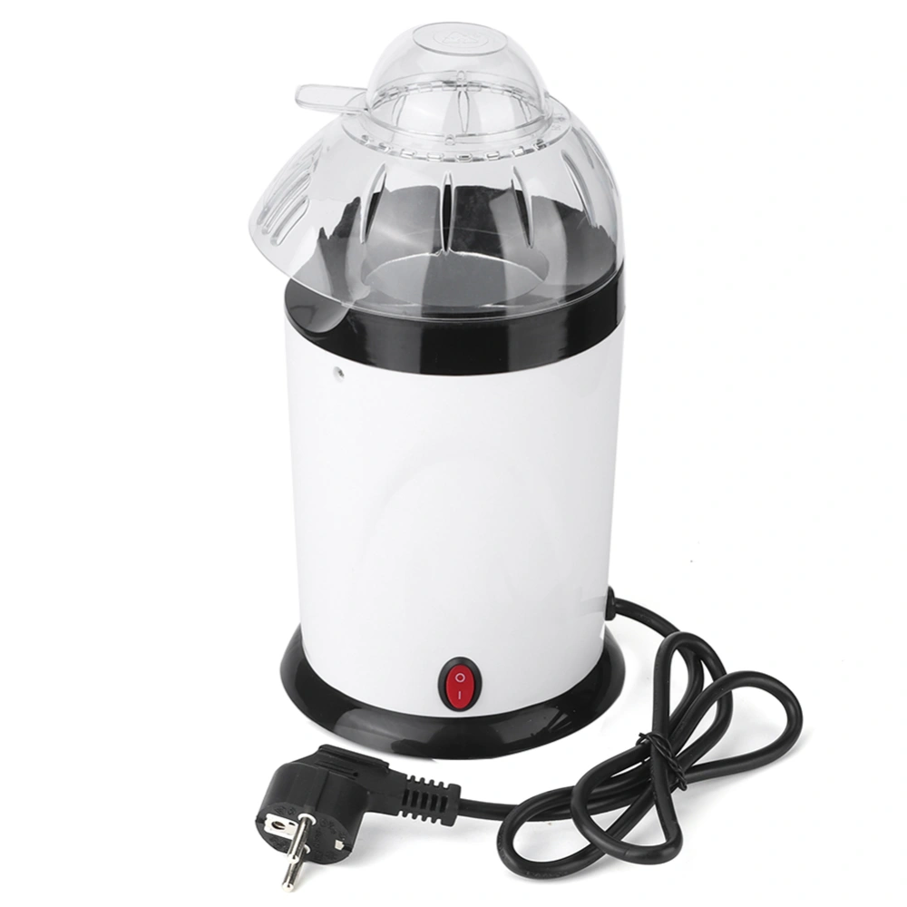 Household Mini Electric Blower Automatic Popcorn Popper Popcorn Maker EU Plug 220-240V White