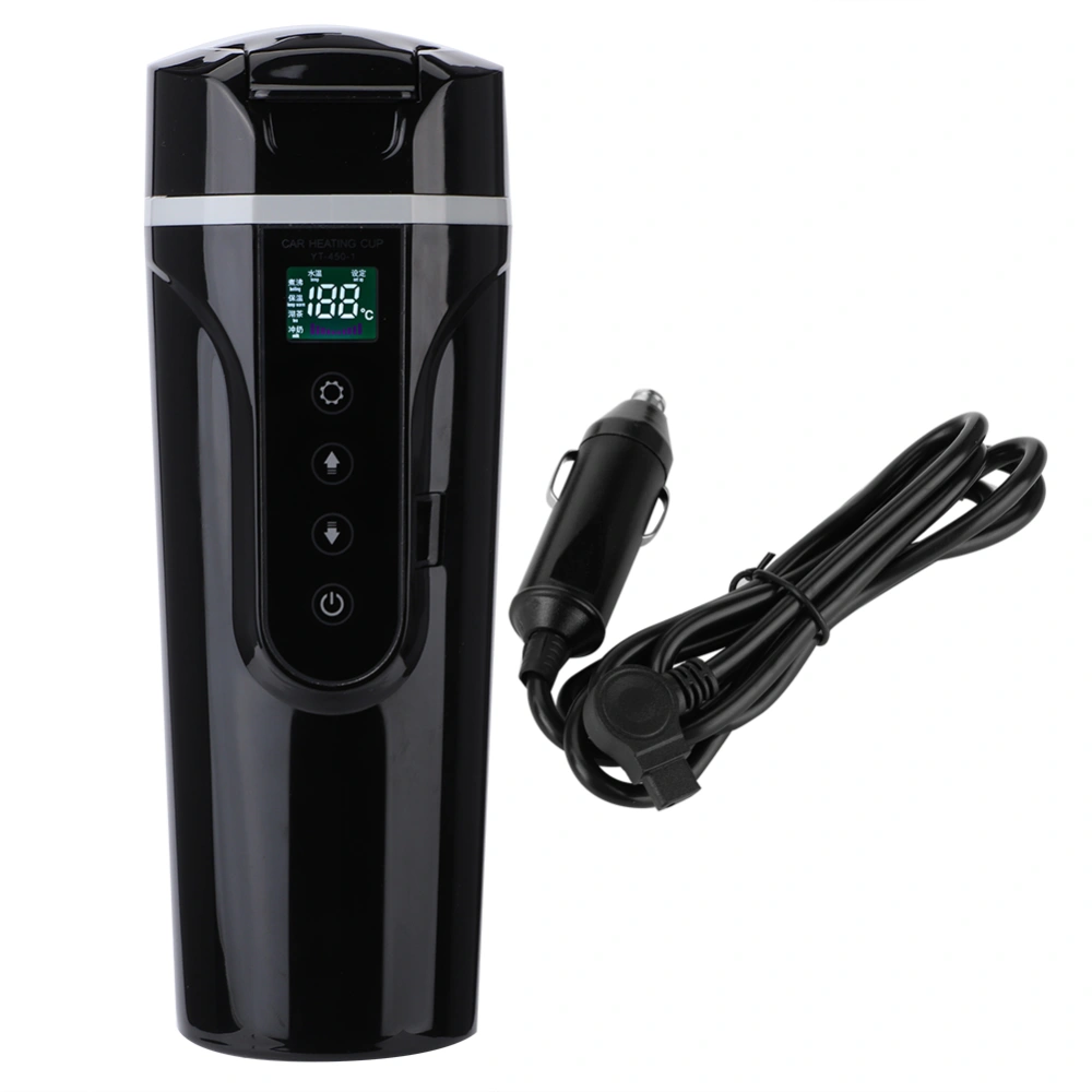 Car Home Dual Use Electric Kettle Water Heating Cup Temperature Control Cigarette Lighter 12V