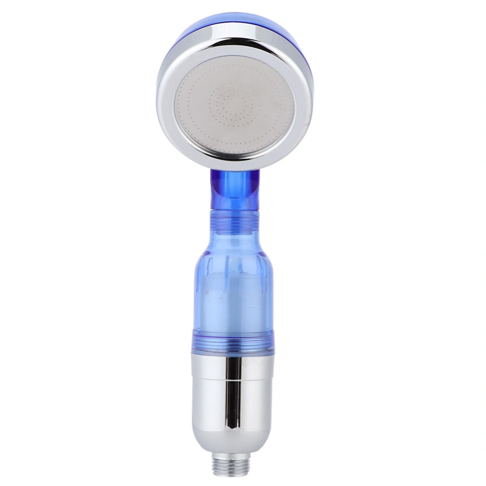 Bathroom Detachable Handhled Shower Head Sprayer Pressurized Filter Hand Shower for Mother BabyTransparent Blue